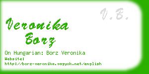 veronika borz business card